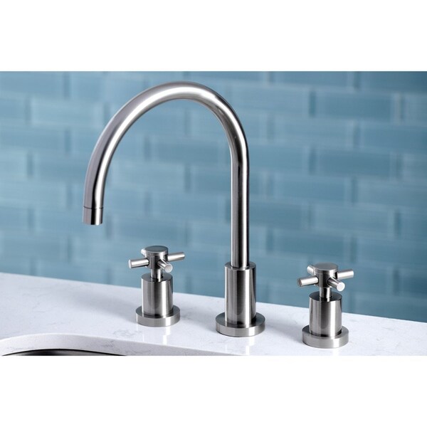 KS8728DXLS Widespread Kitchen Faucet, Brushed Nickel